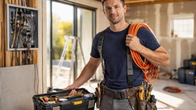 homme electricien