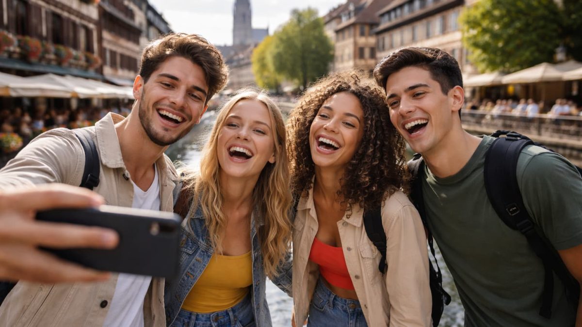 jeunes selfie